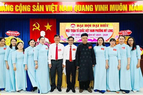 Đại hội đại biểu UBMTTQVN phường Mỹ Long lần thứ XII kết thúc thành công tốt đẹp