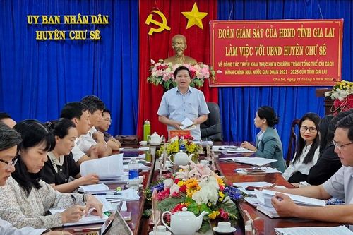 HĐND tỉnh Gia Lai giám sát công tác cải cách hành chính tại Chư Sê và An Khê