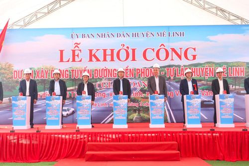 Hà Nội: Khởi công tuyến đường hơn 790 tỷ đồng tại huyện Mê Linh