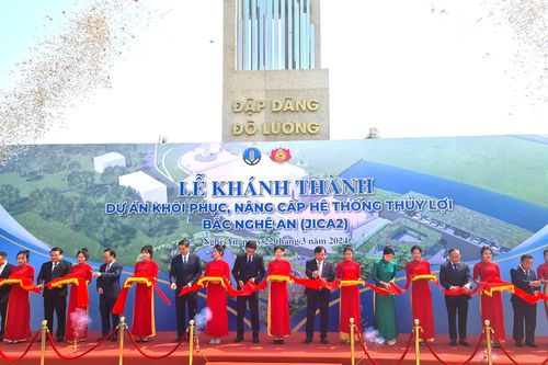 Nghệ An khánh thành dự án nâng cấp hệ thống thủy lợi hơn 5.700 tỷ đồng