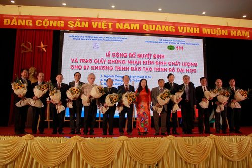 HUBT công bố quyết định chứng nhận kiểm định chất lượng 7 chương trình đào tạo