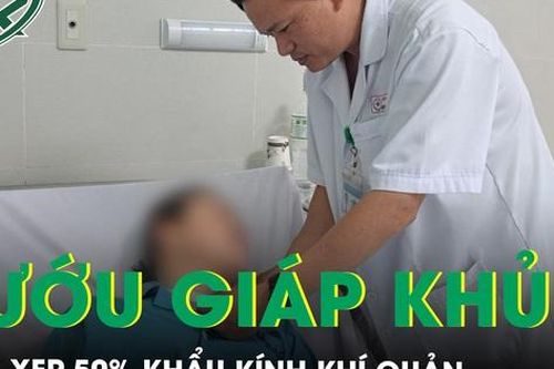 Chủ quan với u lành tuyến giáp, sau 10 năm phát triển bướu khủng chèn ép khí quản