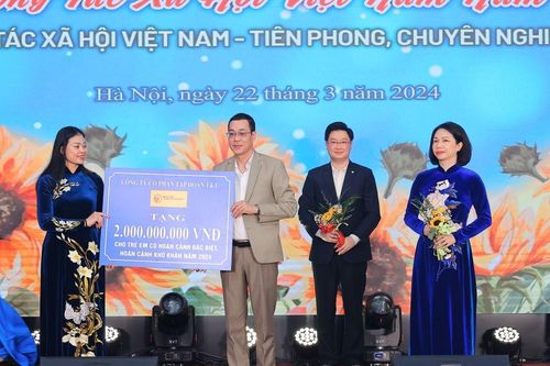 Hai tỷ đồng hỗ trợ trẻ em nghèo
