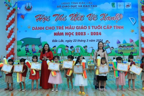 Ấn tượng 'Nét vẽ xanh' của trẻ mầm non Đắk Lắk