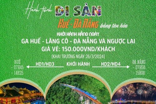 Tổ chức chạy tàu 'Kết nối di sản miền Trung'