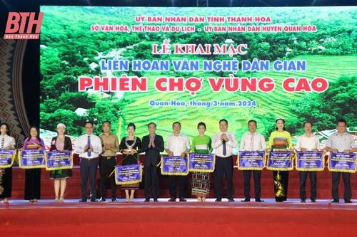 Khai mạc Liên hoan văn nghệ dân gian - Phiên chợ vùng cao năm 2024