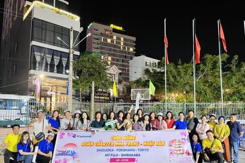 Vietravel Nha Trang đưa hơn 160 khách bay thẳng đến Nhật Bản ngắm hoa anh đào