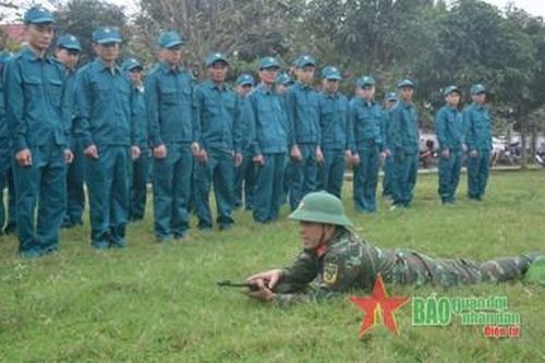 Dân quân huyện Nghi Lộc sẵn sàng ứng phó trước mọi tình huống