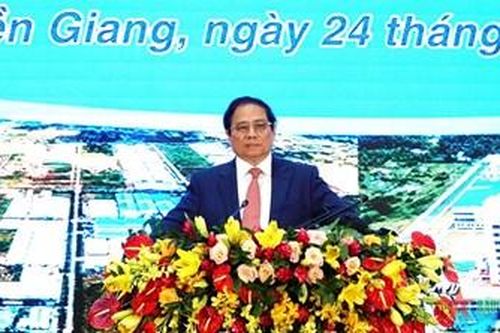 Thủ tướng Phạm Minh Chính: Tỉnh Tiền Giang phải là một cực tăng trưởng của vùng Đồng bằng sông Cửu Long