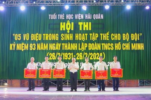 Tuổi trẻ Học viện Hải quân tổ chức hội thi '5 vũ điệu trong sinh hoạt tập thể cho bộ đội'