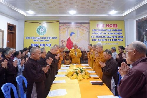 Lạng Sơn: Ban Trị sự Phật giáo tỉnh tổ chức hội nghị mở rộng triển khai các hoạt động Phật sự