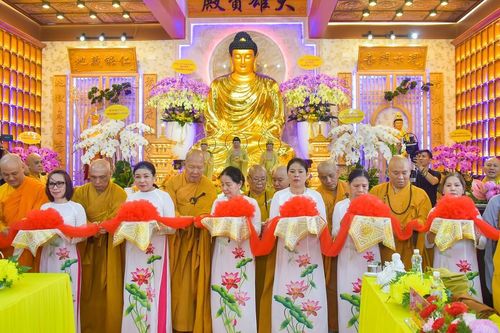 Chùa Từ Khánh (Q.4, TP.HCM) tổ chức Lễ khánh tạ Tam bảo sau 2 năm trùng tu
