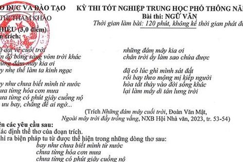 Giáo viên nói gì về đề thi tham khảo Ngữ văn kì thi tốt nghiệp 2024?