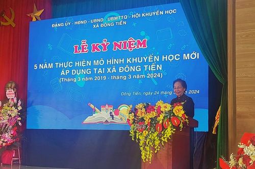 Giáo sư, Tiến sĩ Nguyễn Thị Doan gợi mở hướng phát triển xã Đông Tiến (Bắc Ninh) thành 'làng nghề học'