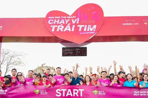 Chạy vì trái tim 2024 đã gây quỹ được trên 6 tỷ đồng cho trẻ em mắc bệnh tim bẩm sinh
