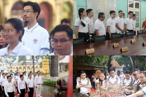 Gương mặt trẻ Việt Nam tiêu biểu 2023 tham quan Tây Thiên, báo công Vua Hùng
