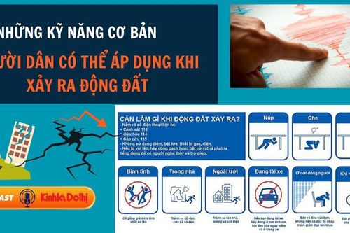 Những kỹ năng cơ bản người dân có thể áp dụng khi xảy ra động đất