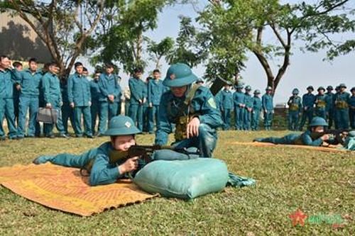 Huyện Điện Biên, tỉnh Điện Biên tổ chức huấn luyện điểm dân quân năm 2024