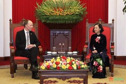 Thường trực Ban Bí thư Trương Thị Mai tiếp Chủ tịch Quốc hội Phần Lan