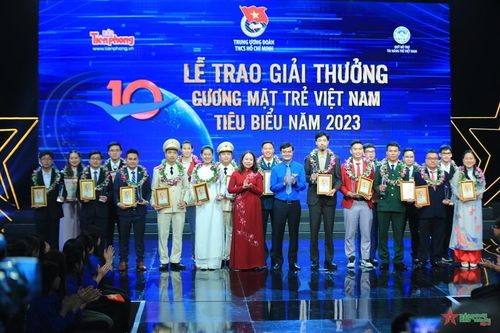 Quyền Chủ tịch nước Võ Thị Ánh Xuân dự Lễ trao Giải thưởng Gương mặt trẻ Việt Nam tiêu biểu năm 2023