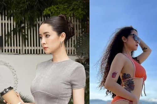 Body gợi cảm của 'hoa hậu làng kịch' sở hữu hình xăm khủng