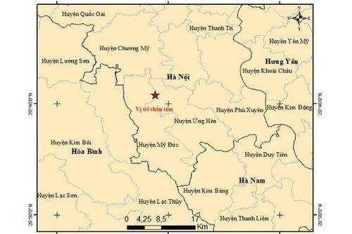 Sáng nay Hà Nội động đất 4 độ richter