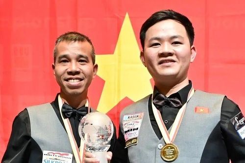 Việt Nam vô địch billiard carom 3 băng đồng đội thế giới