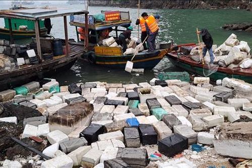 Tổ chức đợt cao điểm tổng dọn, thu gom rác thải trên vịnh Hạ Long