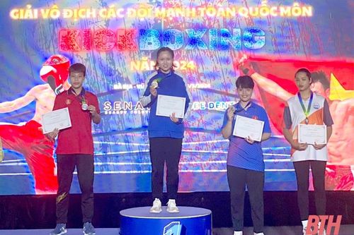VĐV Thanh Hóa thi đấu thành công tại Giải vô địch Kickboxing các đội mạnh toàn quốc 2024