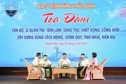 Vùng 4 Hải quân tổ chức tọa đàm sĩ quan trẻ