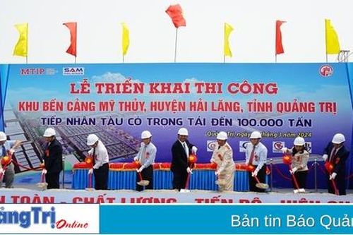 Triển khai thi công Khu bến cảng Mỹ Thủy