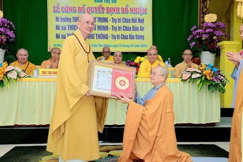 Đồng Tháp: Ban Trị sự tỉnh công bố quyết định bổ nhiệm trụ trì 3 tự viện trên địa bàn TP.Sa Đéc