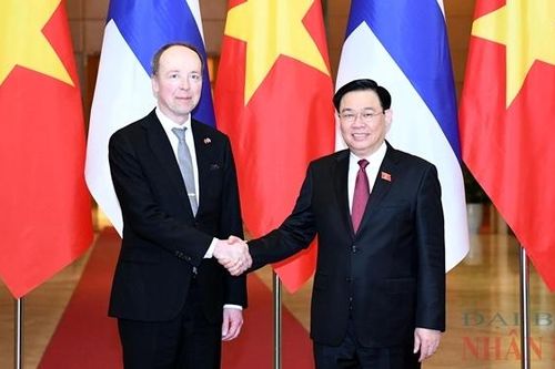 Chủ tịch Quốc hội Vương Đình Huệ đón, hội đàm với Chủ tịch Quốc hội Phần Lan Jussi Halla-aho