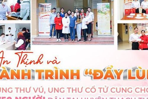 An Thịnh và hành trình 'đẩy lùi' ung thư vú, ung thư cổ tử cung cho 1.750 người dân tại huyện Thạch Thất