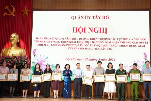 Tây Hồ: 94% đảng viên đăng ký thực hiện việc mới, việc khó