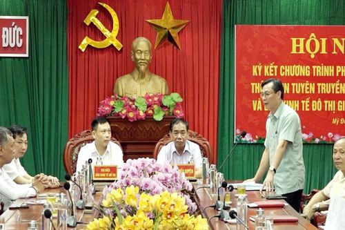 Báo Kinh tế & Đô thị và Huyện Mỹ Đức ký kết phối hợp tuyên truyền