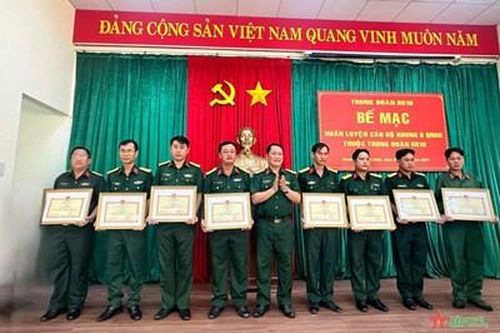 Trung đoàn 10, Bộ tư lệnh TP Hồ Chí Minh: Huấn luyện quân nhân dự bị khung B đạt 85% khá, giỏi