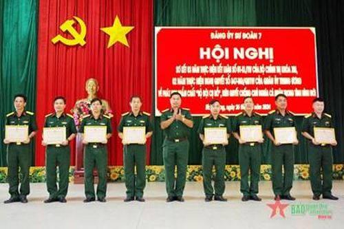 Đảng ủy Sư đoàn 7 sơ kết 3 năm thực hiện Kết luận số 01 và 2 năm thực hiện Nghị quyết số 847