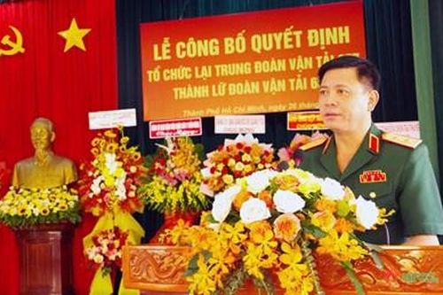 Công bố Quyết định tổ chức lại Trung đoàn Vận tải 657 thành Lữ đoàn Vận tải 657
