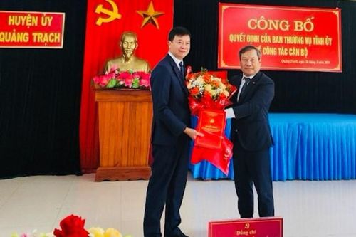 Quảng Bình điều động 2 Giám đốc Sở làm Bí thư Huyện ủy