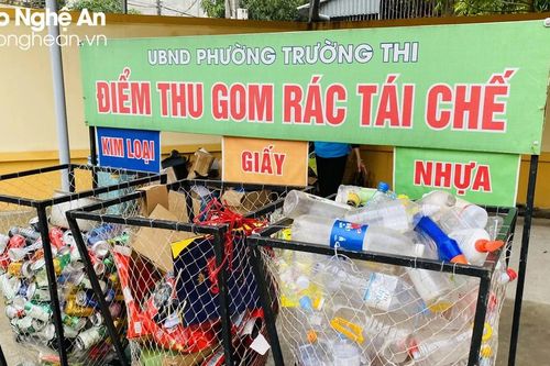 Hiệu quả từ mô hình phân loại rác tại nguồn ở thành phố Vinh