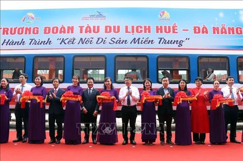 Khai trương đoàn tàu 'Kết nối di sản miền Trung'