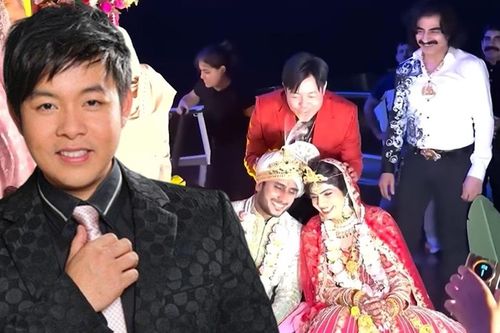 Quang Lê đi đám cưới ở Ấn Độ, chúc phúc nhưng cô dâu chú rể chỉ 'cười trừ'