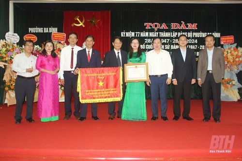 Đảng bộ phường Ba Đình (TP Thanh Hóa) kỷ niệm 77 năm ngày thành lập