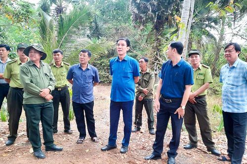 Bí thư Thị ủy Tịnh Biên kiểm tra công tác phòng cháy, chữa cháy rừng tại địa phương
