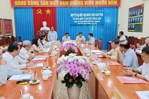 Họp Tổ Đại biểu số 8, HĐND tỉnh An Giang