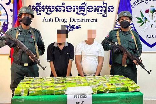 Campuchia bắt giữ 3 đối tượng, thu giữ gần 186 kg ma túy