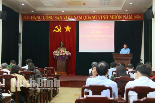 Hội nghị báo cáo viên cấp tỉnh tháng 3