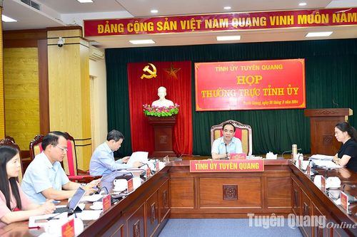 Thường trực Tỉnh ủy cho ý kiến vào một số chủ trương quan trọng