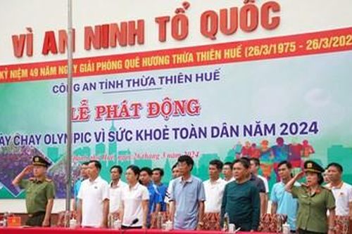 Công an tỉnh tổ chức lễ phát động Ngày chạy Olympic vì sức khỏe toàn dân